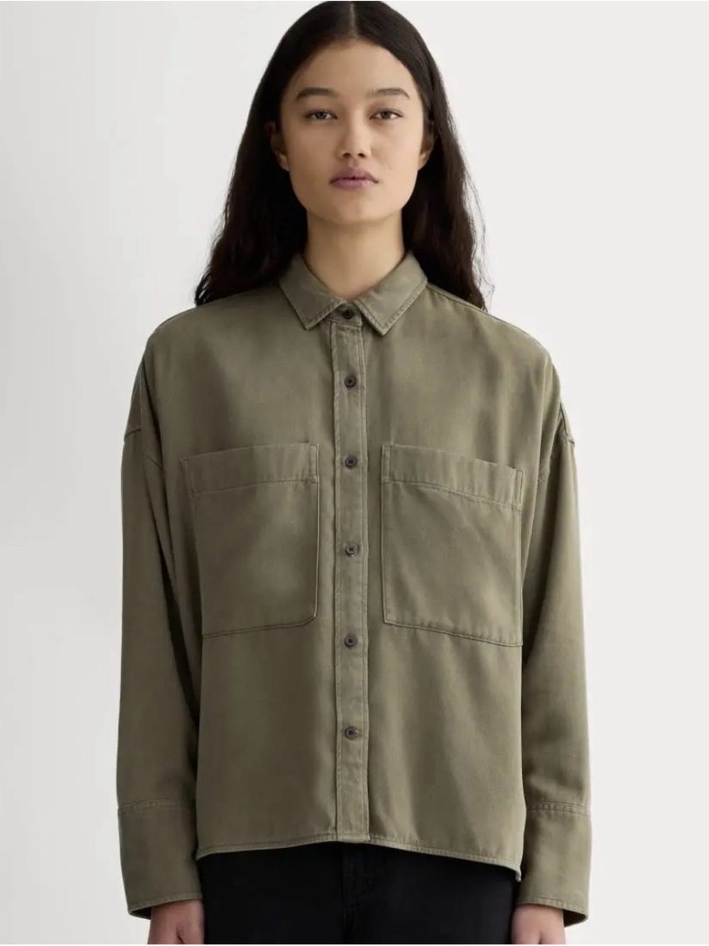 Banana Republic Women’s Oversized Cotton Utility Shirt Jacket